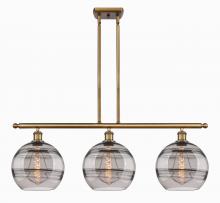 Innovations Lighting 516-3I-BB-G556-10SM - Rochester - 3 Light - 37 inch - Brushed Brass - Cord hung - Island Light