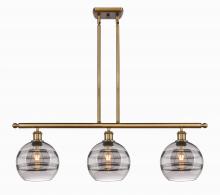 Innovations Lighting 516-3I-BB-G556-8SM - Rochester - 3 Light - 36 inch - Brushed Brass - Cord hung - Island Light