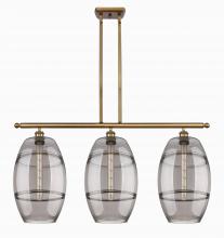 Innovations Lighting 516-3I-BB-G557-10SM - Vaz - 3 Light - 37 inch - Brushed Brass - Cord hung - Island Light