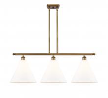 Innovations Lighting 516-3I-BB-GBC-121 - Berkshire - 3 Light - 39 inch - Brushed Brass - Cord hung - Island Light