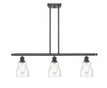 Innovations Lighting 516-3I-BK-G394 - Ellery - 3 Light - 36 inch - Matte Black - Cord hung - Island Light