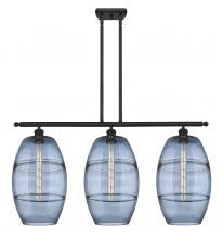 Innovations Lighting 516-3I-BK-G557-10BL - Vaz - 3 Light - 37 inch - Matte Black - Cord hung - Island Light