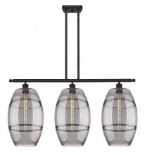 Innovations Lighting 516-3I-BK-G557-10SM - Vaz - 3 Light - 37 inch - Matte Black - Cord hung - Island Light