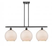 Innovations Lighting 516-3I-OB-G121-10CSN-LED - Farmhouse Chicken Wire - 3 Light - 37 inch - Oil Rubbed Bronze - Cord hung - Island Light
