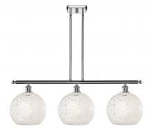 Innovations Lighting 516-3I-PC-G1216-10WM - White Mouchette - 3 Light - 37 inch - Polished Chrome - Stem Hung - Island Light