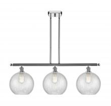 Innovations Lighting 516-3I-PC-G125-10 - Athens - 3 Light - 37 inch - Polished Chrome - Stem Hung - Island Light