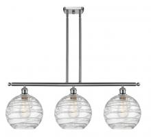 Innovations Lighting 516-3I-SN-G1213-10 - Athens Deco Swirl - 3 Light - 37 inch - Brushed Satin Nickel - Cord hung - Island Light