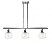 Innovations Lighting 516-3I-SN-G122-6 - Athens - 3 Light - 36 inch - Brushed Satin Nickel - Cord hung - Island Light