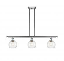 Innovations Lighting 516-3I-SN-G124-6 - Athens - 3 Light - 36 inch - Brushed Satin Nickel - Cord hung - Island Light