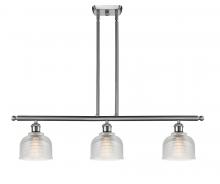 Innovations Lighting 516-3I-SN-G412 - Dayton - 3 Light - 36 inch - Brushed Satin Nickel - Cord hung - Island Light