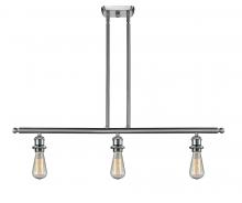 Innovations Lighting 516-3I-SN - Bare Bulb - 3 Light - 36 inch - Brushed Satin Nickel - Cord hung - Island Light