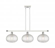 Innovations Lighting 516-3I-WPC-G555-10CL - Ithaca - 3 Light - 37 inch - White Polished Chrome - Cord hung - Island Light