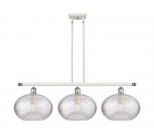 Innovations Lighting 516-3I-WPC-G555-12CL - Ithaca - 3 Light - 39 inch - White Polished Chrome - Cord hung - Island Light