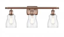 Innovations Lighting 516-3W-AC-G392 - Ellery - 3 Light - 25 inch - Antique Copper - Bath Vanity Light