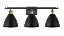 Innovations Lighting 516-3W-BAB-MBD-75-BK - Bristol - 3 Light - 28 inch - Black Antique Brass - Bath Vanity Light