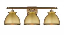 Innovations Lighting 516-3W-BB-M14-BB - Adirondack - 3 Light - 28 inch - Brushed Brass - Bath Vanity Light