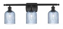 Innovations Lighting 516-3W-BK-G559-5BL - Bridal Veil - 3 Light - 25 inch - Matte Black - Bath Vanity Light