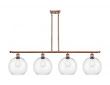 Innovations Lighting 516-4I-AC-G122-10 - Athens - 4 Light - 48 inch - Antique Copper - Stem Hung - Island Light