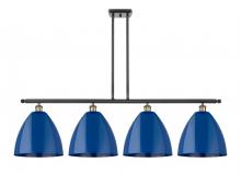 Innovations Lighting 516-4I-BAB-MBD-12-BL - Plymouth - 4 Light - 50 inch - Black Antique Brass - Cord hung - Island Light