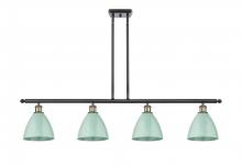 Innovations Lighting 516-4I-BAB-MBD-75-SF - Plymouth - 4 Light - 48 inch - Black Antique Brass - Cord hung - Island Light