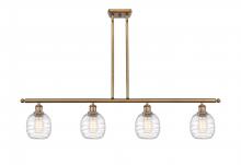 Innovations Lighting 516-4I-BB-G1013 - Belfast - 4 Light - 48 inch - Brushed Brass - Cord hung - Island Light