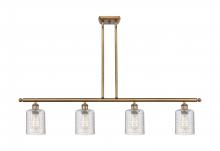 Innovations Lighting 516-4I-BB-G112C-5CL - Cobbleskill - 4 Light - 48 inch - Brushed Brass - Cord hung - Island Light