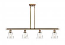 Innovations Lighting 516-4I-BB-G454 - Caton - 4 Light - 48 inch - Brushed Brass - Cord hung - Island Light