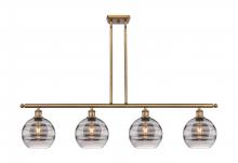 Innovations Lighting 516-4I-BB-G556-8SM - Rochester - 4 Light - 48 inch - Brushed Brass - Cord hung - Island Light