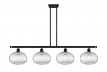 Innovations Lighting 516-4I-BK-G555-10CL - Ithaca - 4 Light - 48 inch - Matte Black - Cord hung - Island Light