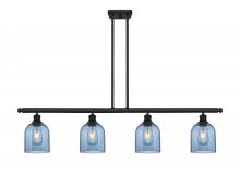 Innovations Lighting 516-4I-BK-G558-6BL - Bella - 4 Light - 48 inch - Matte Black - Cord hung - Island Light