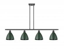 Innovations Lighting 516-4I-BK-MBD-75-GR - Plymouth - 4 Light - 48 inch - Matte Black - Cord hung - Island Light