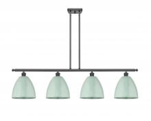 Innovations Lighting 516-4I-BK-MBD-9-SF - Plymouth - 4 Light - 48 inch - Matte Black - Cord hung - Island Light