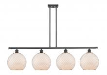 Innovations Lighting 516-4I-OB-G121-10CSN-LED - Farmhouse Chicken Wire - 4 Light - 48 inch - Oil Rubbed Bronze - Cord hung - Island Light