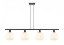 Innovations Lighting 516-4I-OB-G1217-8WV - White Venetian - 4 Light - 48 inch - Oil Rubbed Bronze - Stem Hung - Island Light