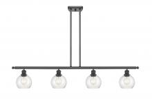 Innovations Lighting 516-4I-OB-G124-6 - Athens - 4 Light - 48 inch - Oil Rubbed Bronze - Cord hung - Island Light