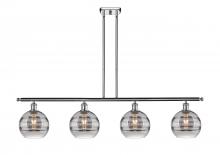 Innovations Lighting 516-4I-PC-G556-8SM - Rochester - 4 Light - 48 inch - Polished Chrome - Cord hung - Island Light