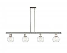 Innovations Lighting 516-4I-PN-G124-6 - Athens - 4 Light - 48 inch - Polished Nickel - Cord hung - Island Light