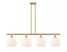 Innovations Lighting 516-4I-SG-G1217-10WV - White Venetian - 4 Light - 48 inch - Satin Gold - Stem Hung - Island Light