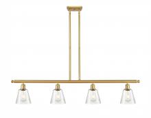 Innovations Lighting 516-4I-SG-G454 - Caton - 4 Light - 48 inch - Satin Gold - Cord hung - Island Light