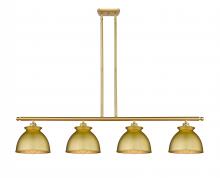 Innovations Lighting 516-4I-SG-M14-SG - Adirondack - 4 Light - 48 inch - Satin Gold - Cord hung - Island Light