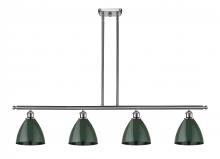 Innovations Lighting 516-4I-SN-MBD-75-GR - Plymouth - 4 Light - 48 inch - Brushed Satin Nickel - Cord hung - Island Light