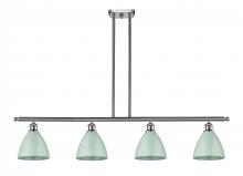 Innovations Lighting 516-4I-SN-MBD-75-SF - Plymouth - 4 Light - 48 inch - Brushed Satin Nickel - Cord hung - Island Light