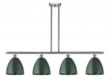 Innovations Lighting 516-4I-SN-MBD-9-GR - Plymouth - 4 Light - 48 inch - Brushed Satin Nickel - Cord hung - Island Light