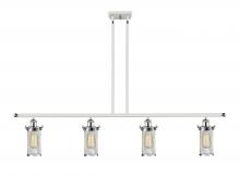 Innovations Lighting 516-4I-WPC-CE219 - Bleecker - 4 Light - 48 inch - White Polished Chrome - Cord hung - Island Light