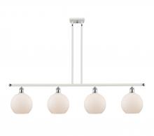 Innovations Lighting 516-4I-WPC-G121-8 - Athens - 4 Light - 48 inch - White Polished Chrome - Cord hung - Island Light