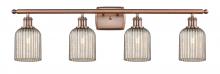 Innovations Lighting 516-4W-AC-G559-5ME - Bridal Veil - 4 Light - 35 inch - Antique Copper - Bath Vanity Light