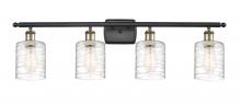 Innovations Lighting 516-4W-BAB-G1113 - Cobbleskill - 4 Light - 35 inch - Black Antique Brass - Bath Vanity Light