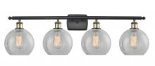 Innovations Lighting 516-4W-BAB-G125 - Athens - 4 Light - 38 inch - Black Antique Brass - Bath Vanity Light