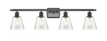 Innovations Lighting 516-4W-BK-G454 - Caton - 4 Light - 35 inch - Matte Black - Bath Vanity Light