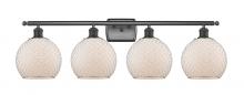 Innovations Lighting 516-4W-OB-G121-8CSN - Farmhouse Chicken Wire - 4 Light - 38 inch - Oil Rubbed Bronze - Bath Vanity Light